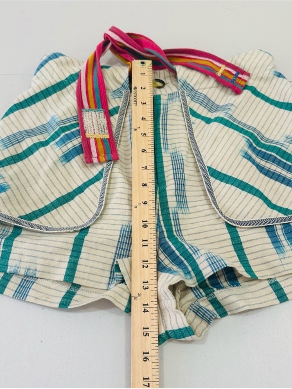 Urban outfitters size 6 cotton pattern belted shorts - Picture 5 of 6